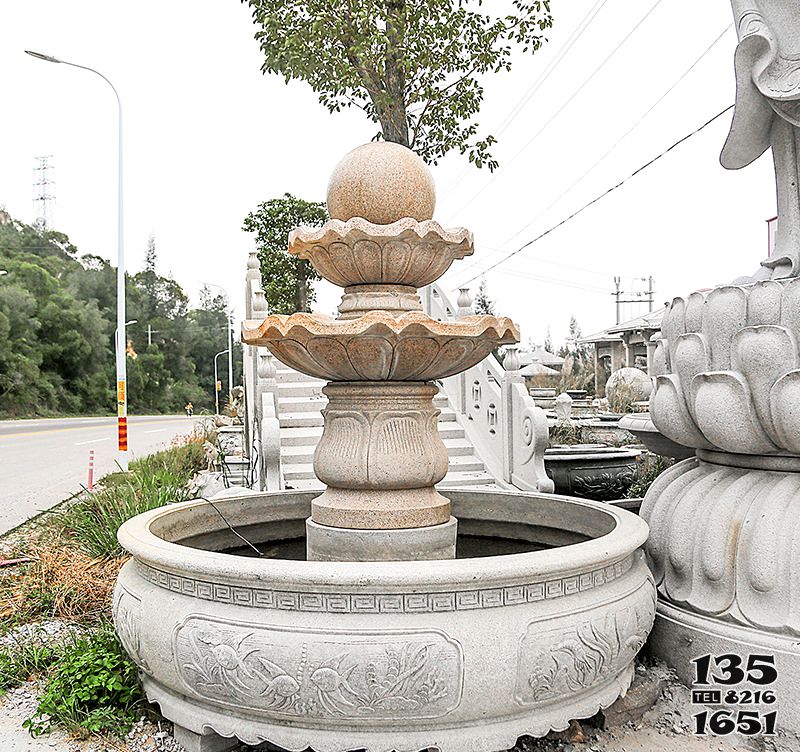 風水球雕塑-居家水池擺放大理石風水球雕塑 風水球雕塑-居家水池擺放大理石風水球雕塑高清圖片