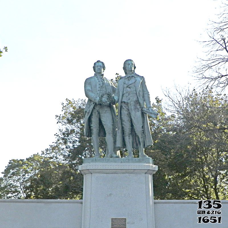 歌德雕塑-公園廣場(chǎng)銅雕創(chuàng)意席勒和歌德雕塑 歌德雕塑-公園廣場(chǎng)銅雕創(chuàng)意席勒和歌德雕塑高清圖片