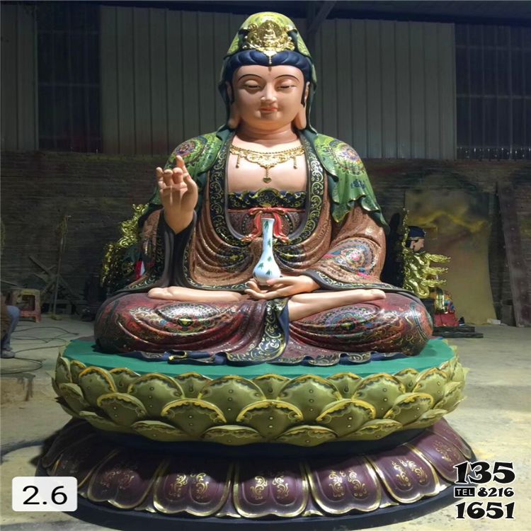 觀音雕塑-玻璃鋼彩繪寺廟大型坐著的觀音雕塑 觀音雕塑-玻璃鋼彩繪寺廟大型坐著的觀音雕塑高清圖片