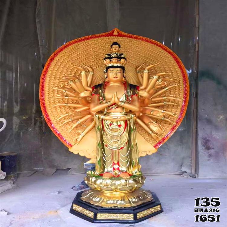 觀音菩薩雕塑-玻璃鋼彩繪寺廟供奉千手觀音雕塑 觀音菩薩雕塑-玻璃鋼彩繪寺廟供奉千手觀音雕塑