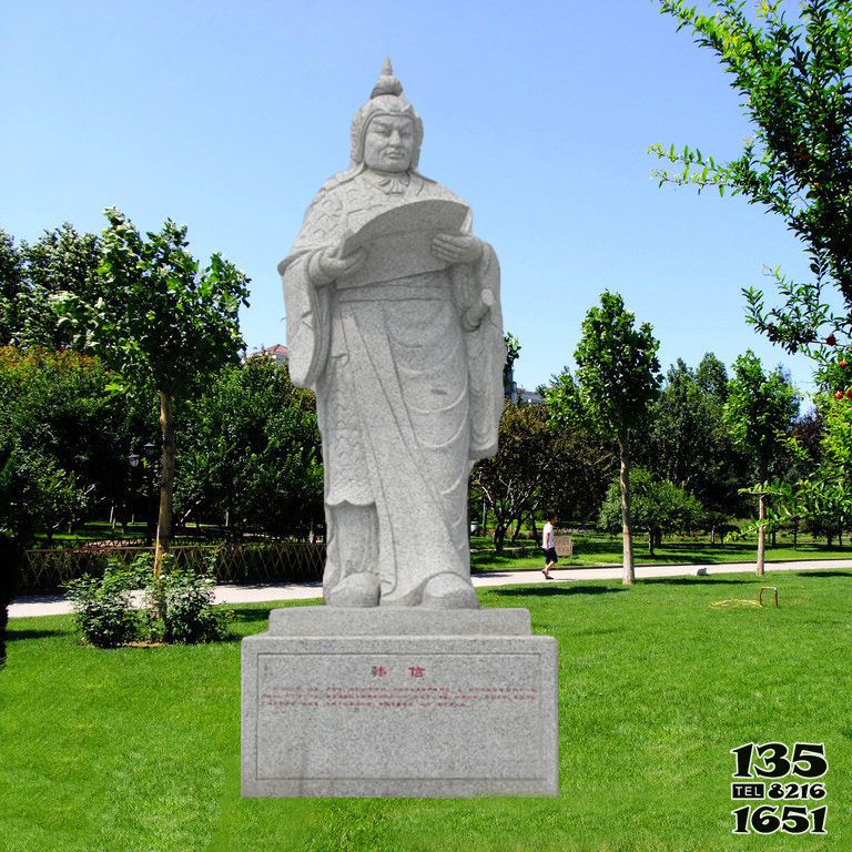韓信雕塑-兵仙花崗巖戶外石雕韓信雕塑 韓信雕塑-兵仙花崗巖戶外石雕韓信雕塑高清圖片