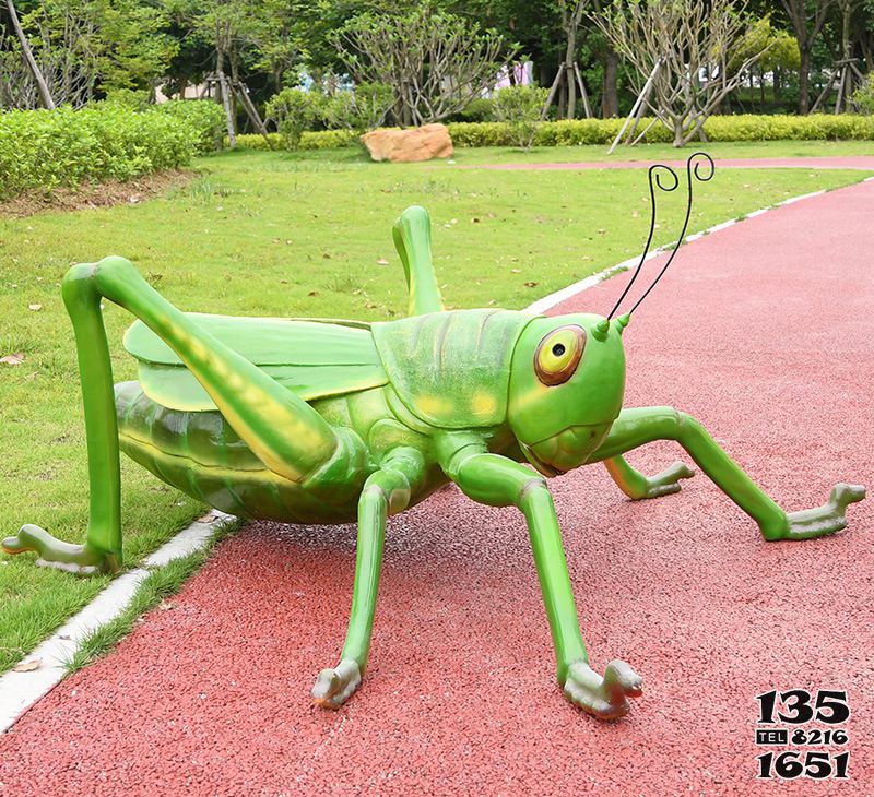 蝗蟲雕塑-兒童園綠色玻璃鋼蝗蟲雕塑 蝗蟲雕塑-兒童園綠色玻璃鋼蝗蟲雕塑高清圖片