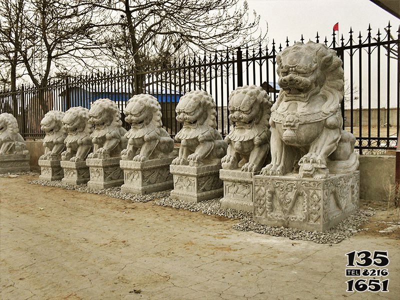 獅子雕塑-寺廟庭院別墅大型仿真動物看門鎮宅獅子雕塑 獅子雕塑-寺廟庭院別墅大型仿真動物看門鎮宅獅子雕塑高清圖片
