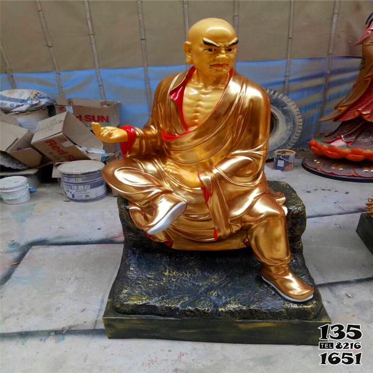 十八羅漢雕塑-不銹鋼噴金烤漆寺廟景區菩薩十八羅漢雕塑 十八羅漢雕塑-不銹鋼噴金烤漆寺廟景區菩薩十八羅漢雕塑高清圖片