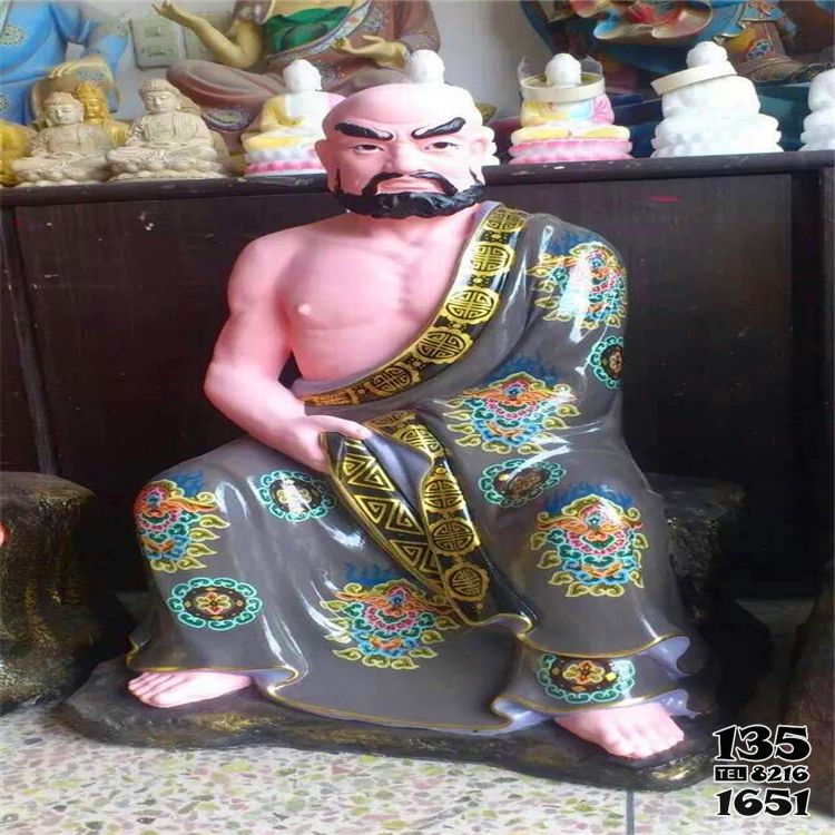 十八羅漢雕塑-景區玻璃鋼彩繪戶外寺廟佛像十八羅漢雕塑