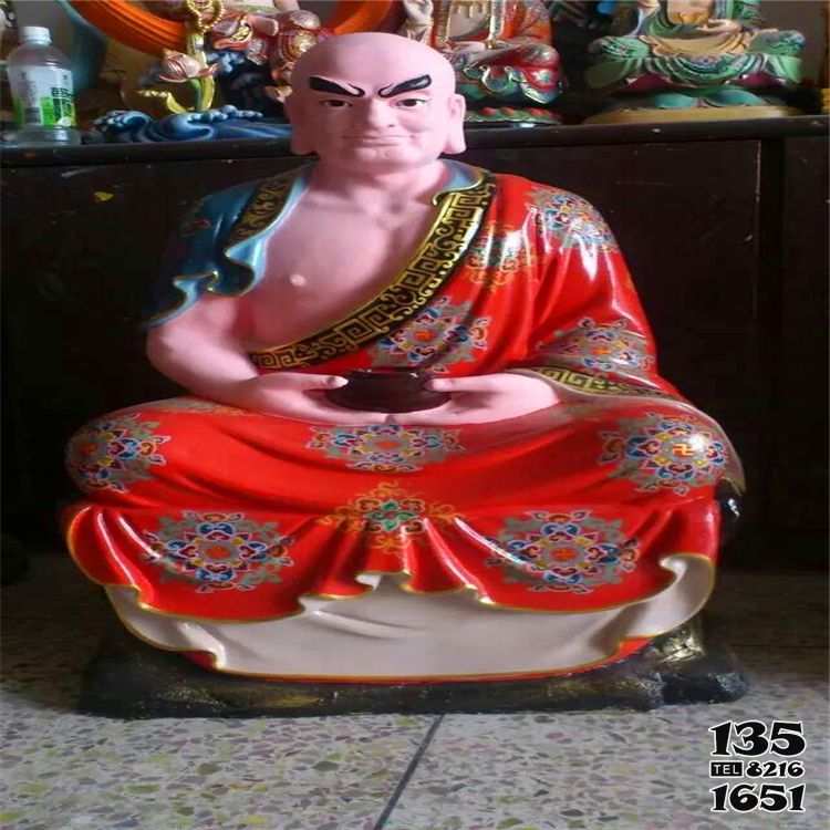 十八羅漢雕塑-宗教廟宇玻璃鋼彩繪供奉佛像十八羅漢雕塑