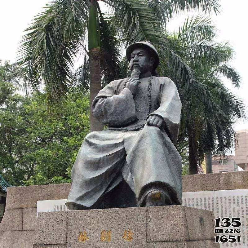 林則徐雕塑-戶外廣場擺放坐姿林則徐青銅雕塑像 林則徐雕塑-戶外廣場擺放坐姿林則徐青銅雕塑像高清圖片