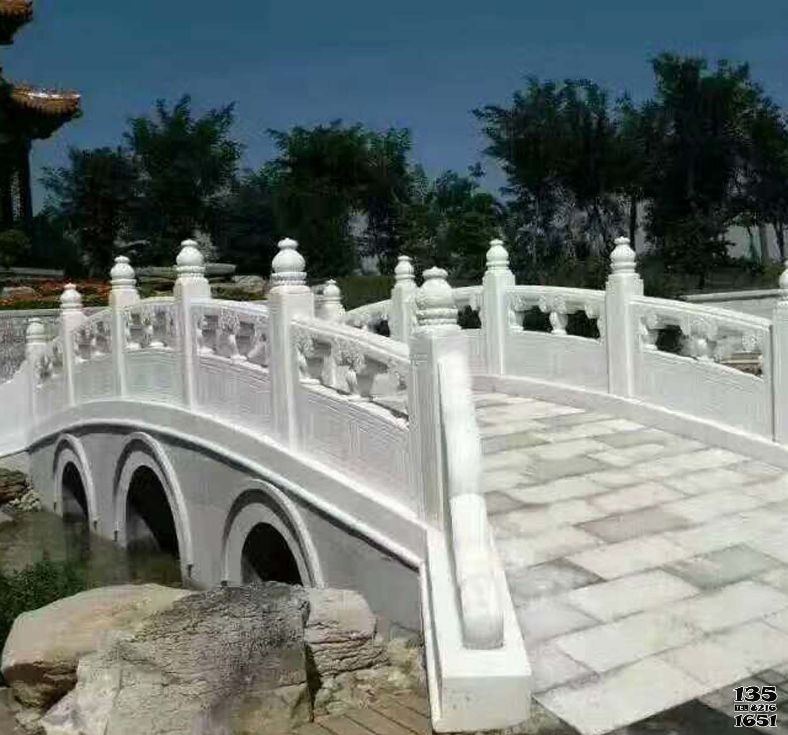 石橋雕塑-景區園林景觀漢白玉石橋雕塑 石橋雕塑-景區園林景觀漢白玉石橋雕塑高清圖片