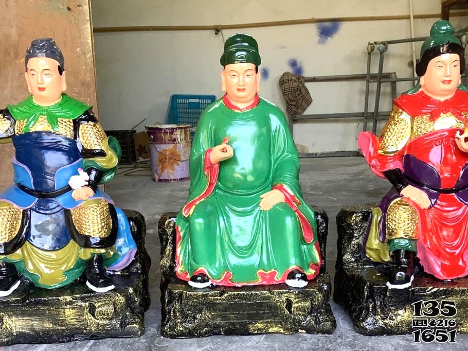 60太歲甲子雕塑-寺廟玻璃鋼彩繪供奉神佛太歲雕塑