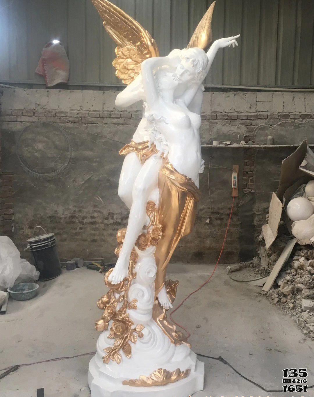 愛神雕塑-歐式花園擺放鍍金玻璃鋼西方愛神雕塑 愛神雕塑-歐式花園擺放鍍金玻璃鋼西方愛神雕塑