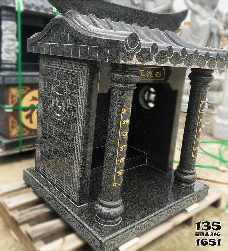 佛龕雕塑-青大理石供佛佛龕雕塑擺件 佛龕雕塑-青大理石供佛佛龕雕塑擺件高清圖片