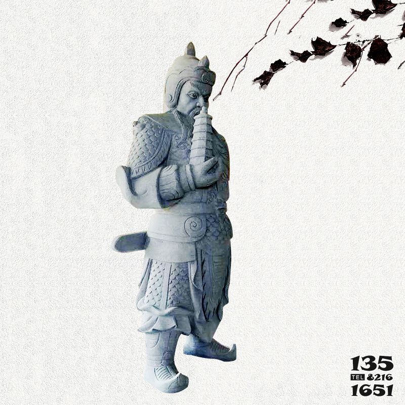 佛塔雕塑-中國古代神話中的托塔天王石雕塑 佛塔雕塑-中國古代神話中的托塔天王石雕塑