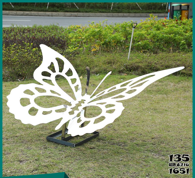 蝴蝶雕塑-公園景區創意不銹鋼剪影蝴蝶雕塑 蝴蝶雕塑-公園景區創意不銹鋼剪影蝴蝶雕塑高清圖片