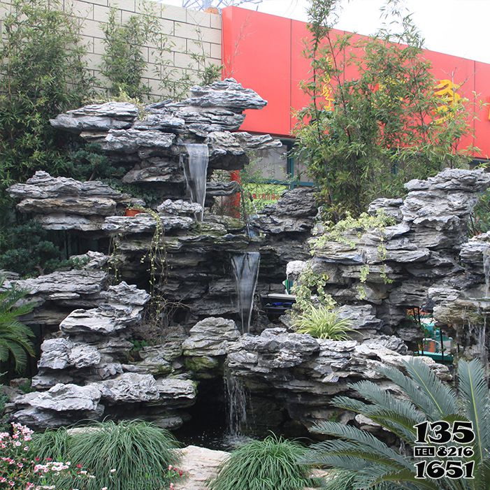 假山雕塑-花園奇石假山流水景觀雕塑 假山雕塑-花園奇石假山流水景觀雕塑高清圖片