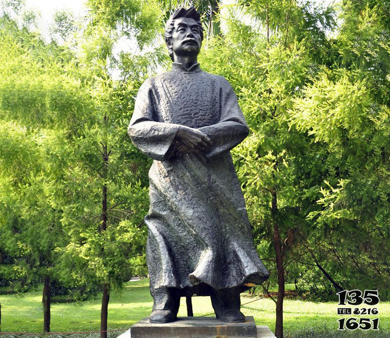 魯迅雕塑-戶外公園玻璃鋼景觀裝飾品人物魯迅雕塑 魯迅雕塑-戶外公園玻璃鋼景觀裝飾品人物魯迅雕塑高清圖片