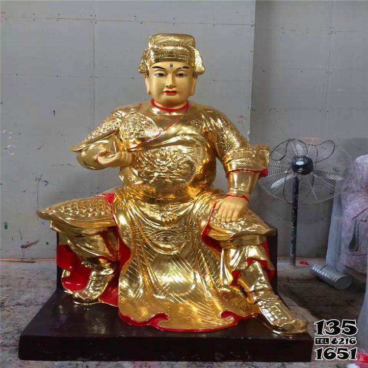 馬王爺?shù)袼?景區(qū)大型不銹鋼噴金鎏金神佛馬王爺?shù)袼芨咔鍒D片