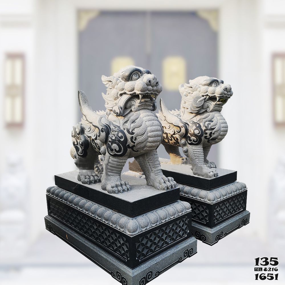 貔貅雕塑-戶外景區青石石雕仿古做舊庭院門口鎮宅貔貅雕塑 貔貅雕塑-戶外景區青石石雕仿古做舊庭院門口鎮宅貔貅雕塑高清圖片