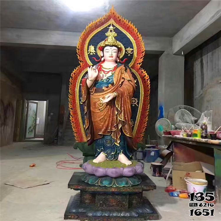 三圣雕塑-寺廟供奉神佛樹脂彩繪三圣雕塑 三圣雕塑-寺廟供奉神佛樹脂彩繪三圣雕塑高清圖片