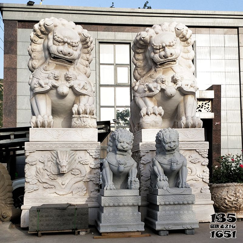 獅子雕塑-砂石石雕大型仿真動物獅子雕塑 獅子雕塑-砂石石雕大型仿真動物獅子雕塑高清圖片