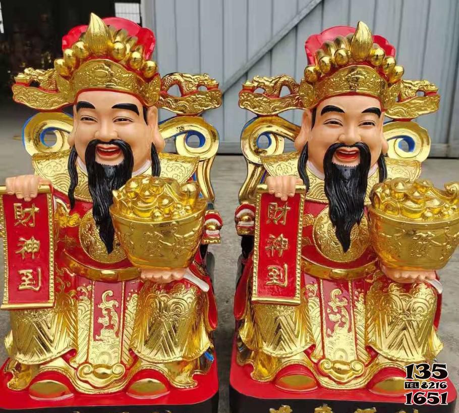 財神雕塑-玻璃鋼彩繪招財吉祥財神雕塑 財神雕塑-玻璃鋼彩繪招財吉祥財神雕塑高清圖片