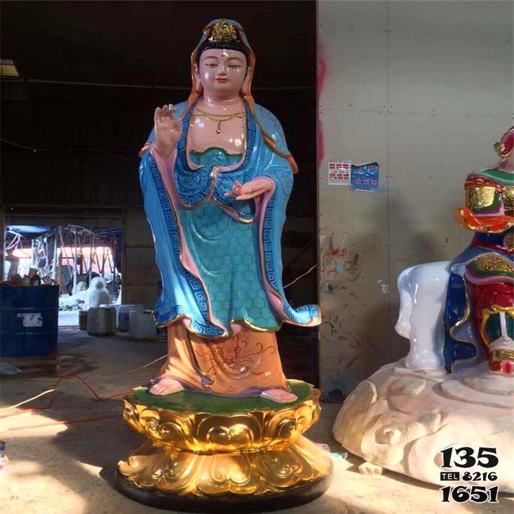 觀音菩薩雕塑-景區寺廟大型玻璃鋼彩繪觀音菩薩雕塑 觀音菩薩雕塑-景區寺廟大型玻璃鋼彩繪觀音菩薩雕塑