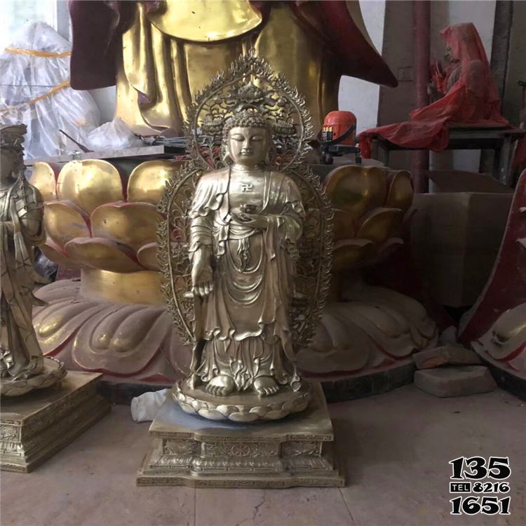 三圣雕塑-景區不銹鋼仿銅佛像三圣雕塑 三圣雕塑-景區不銹鋼仿銅佛像三圣雕塑高清圖片