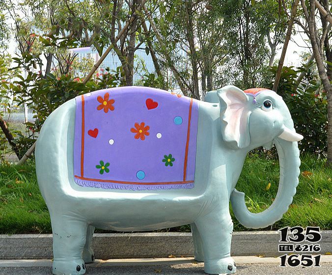 大象雕塑-公園玻璃鋼彩繪創意座椅大象雕塑 大象雕塑-公園玻璃鋼彩繪創意座椅大象雕塑高清圖片