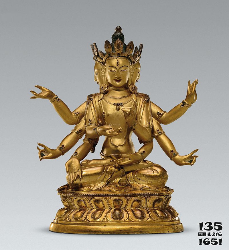 佛母雕塑-寺廟鎏金長壽三尊雕像之尊勝佛母雕塑 佛母雕塑-寺廟鎏金長壽三尊雕像之尊勝佛母雕塑高清圖片
