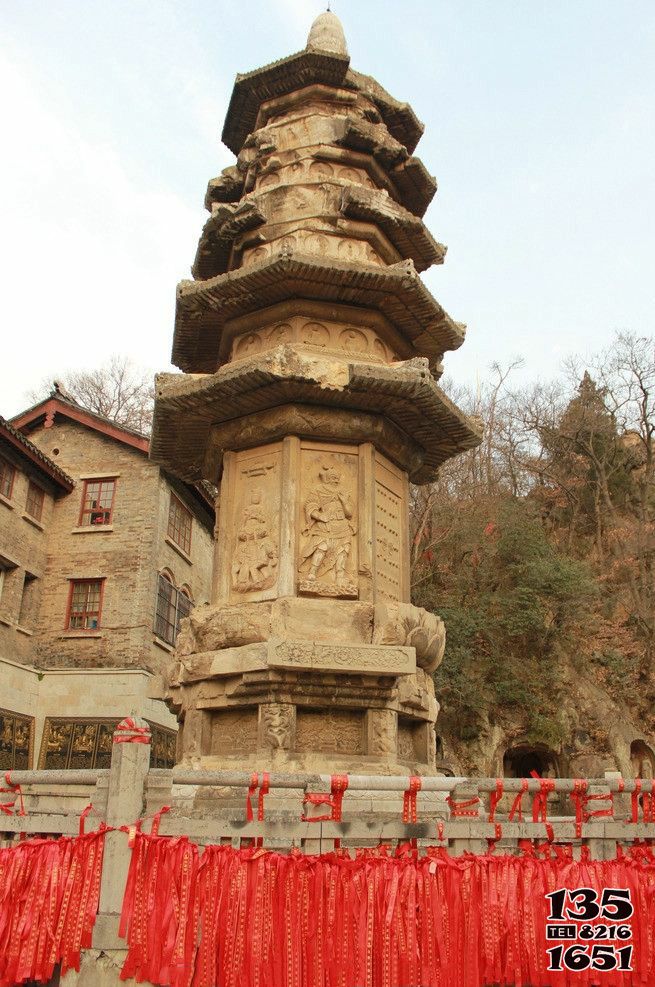 佛塔雕塑-古代石雕寺院戶外擺放舍利塔雕塑 佛塔雕塑-古代石雕寺院戶外擺放舍利塔雕塑
