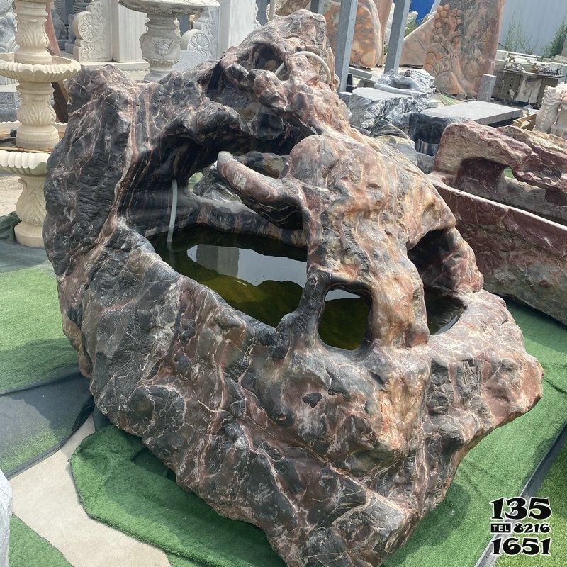 石槽雕塑-戶外庭院裝飾擺件魚池異雕仿古青石魚缸石槽 石槽雕塑-戶外庭院裝飾擺件魚池異雕仿古青石魚缸石槽高清圖片