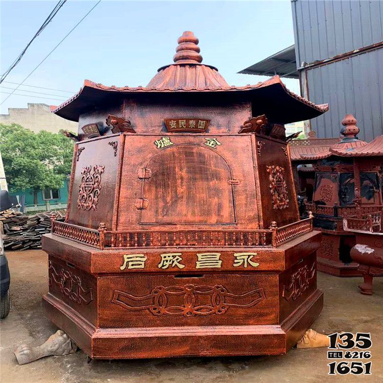香爐雕塑-道觀室內擺放鑄銅化寶焚經佛塔香爐雕塑 香爐雕塑-道觀室內擺放鑄銅化寶焚經佛塔香爐雕塑