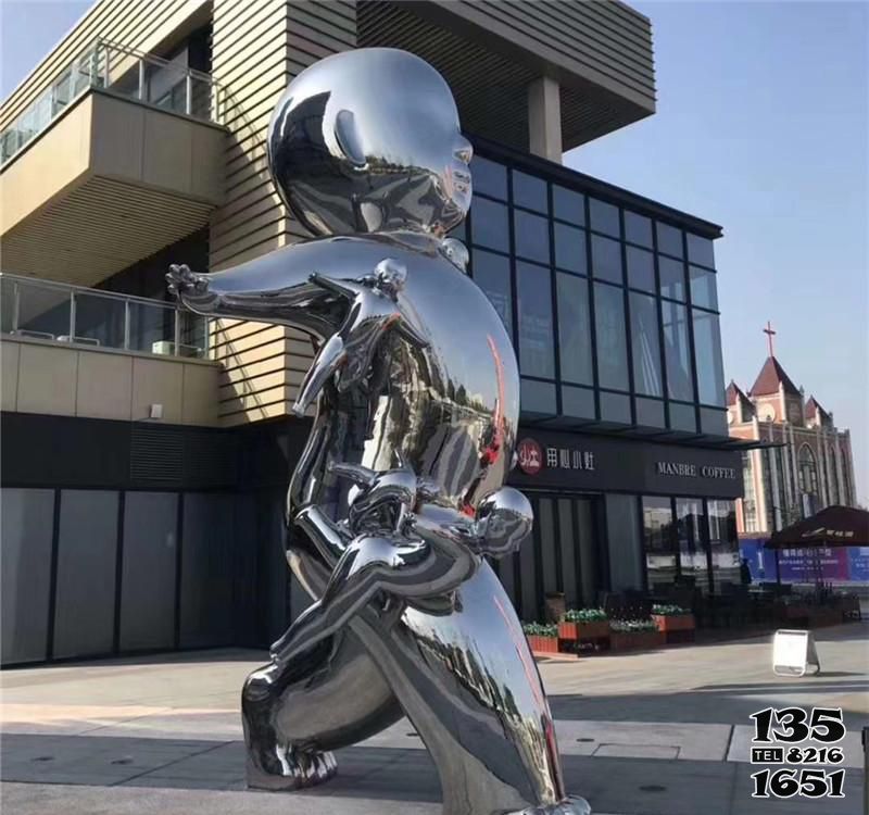 兒童雕塑-廣場街道不銹鋼鏡面抽象藝術(shù)兒童雕塑 兒童雕塑-廣場街道不銹鋼鏡面抽象藝術(shù)兒童雕塑
