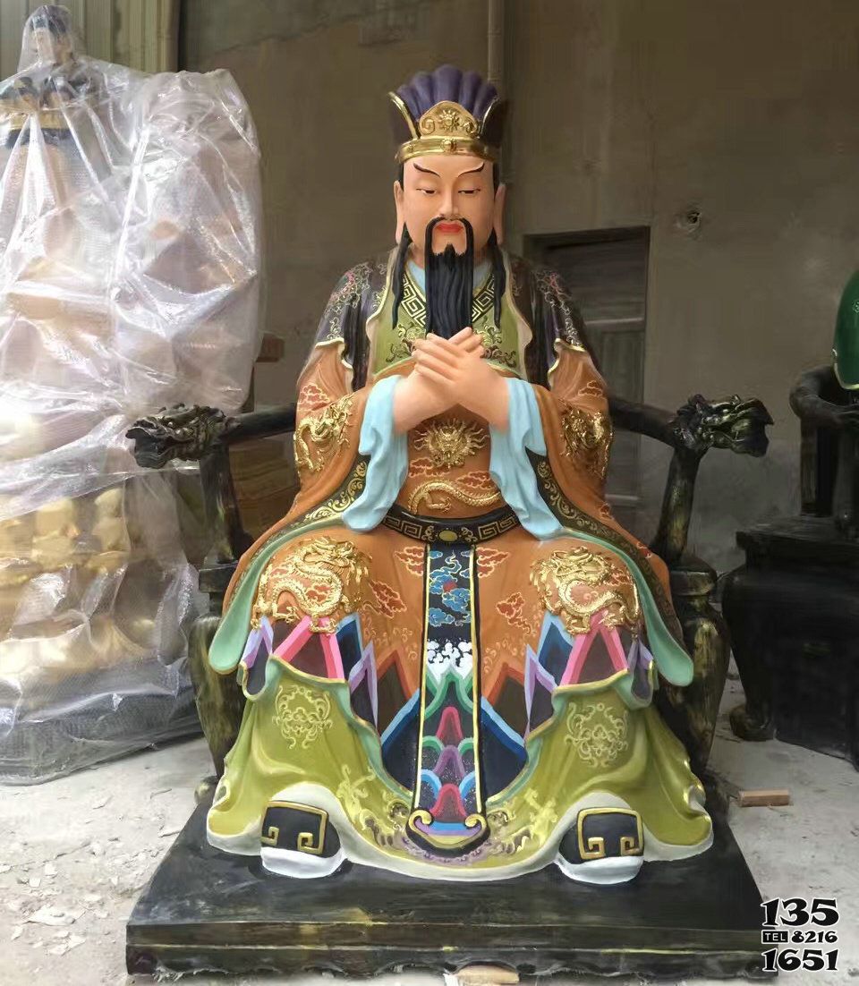 三官雕塑-玻璃鋼彩繪神佛供奉寺廟三官雕塑 三官雕塑-玻璃鋼彩繪神佛供奉寺廟三官雕塑高清圖片