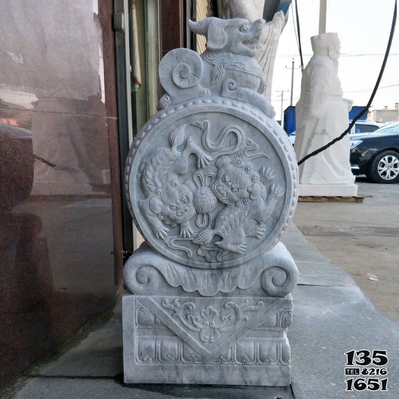 抱鼓石門墩雕塑-公園景區(qū)擺放漢白玉門墩仿古雕刻 抱鼓石門墩雕塑-公園景區(qū)擺放漢白玉門墩仿古雕刻高清圖片