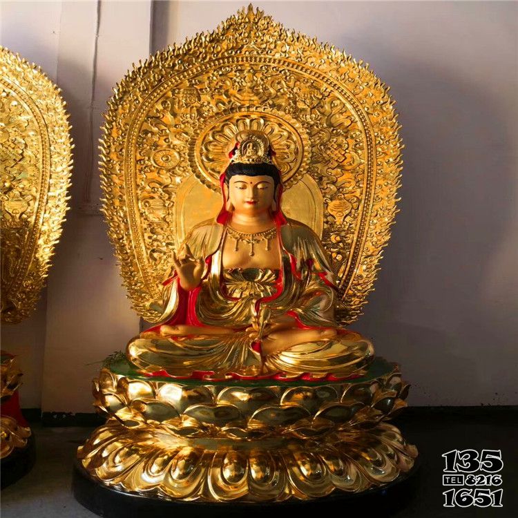 三圣雕塑-景區不銹鋼鎏金彩繪三圣雕塑 三圣雕塑-景區不銹鋼鎏金彩繪三圣雕塑高清圖片