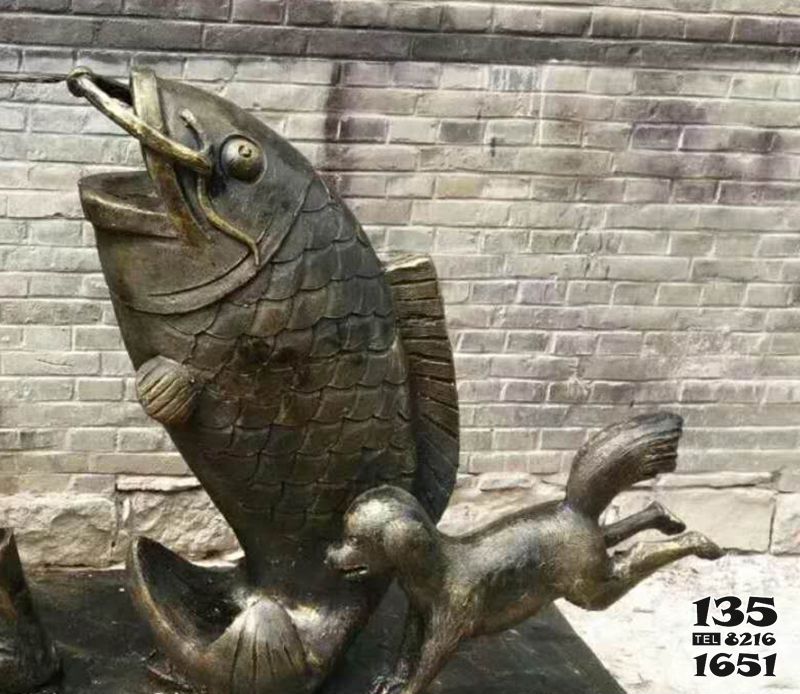 鯉魚雕塑-街道擺放的張嘴的不銹鋼創意鯉魚雕塑 鯉魚雕塑-街道擺放的張嘴的不銹鋼創意鯉魚雕塑高清圖片