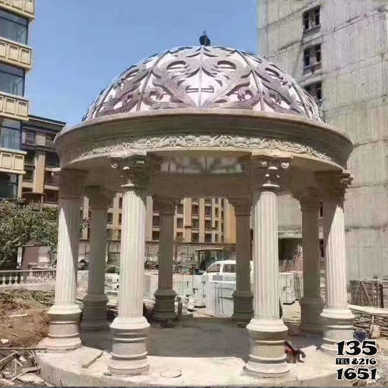 涼亭雕塑-西式園林別墅擺放羅馬柱圓拱鐵藝涼亭裝飾品 涼亭雕塑-西式園林別墅擺放羅馬柱圓拱鐵藝涼亭裝飾品
