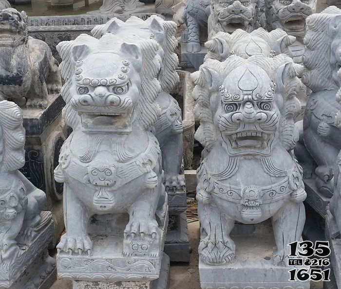 獅子雕塑-大理石石雕創(chuàng)意看門的獅子雕塑 獅子雕塑-大理石石雕創(chuàng)意看門的獅子雕塑高清圖片