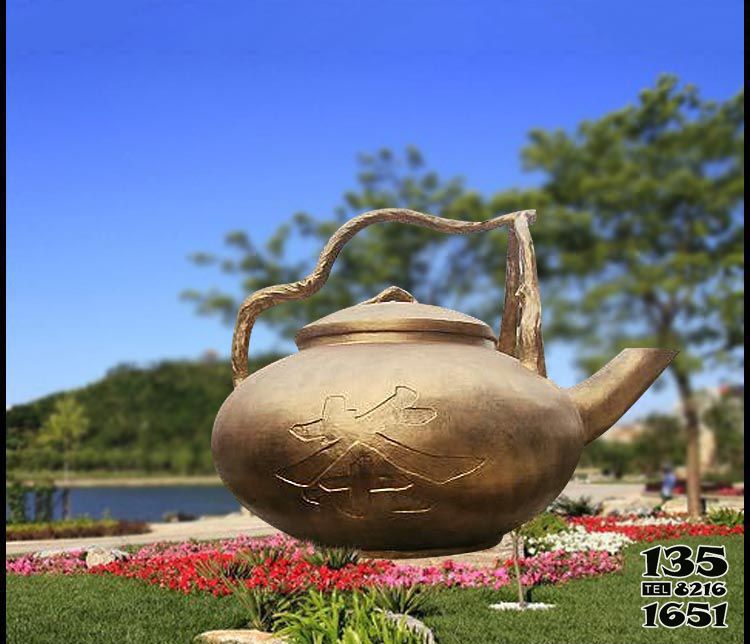 天壺雕塑-不銹鋼創(chuàng)意噴金烤漆天壺雕塑 天壺雕塑-不銹鋼創(chuàng)意噴金烤漆天壺雕塑高清圖片