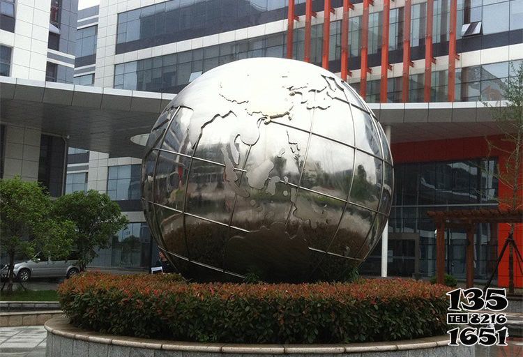 地球儀雕塑-城市企業(yè)不銹鋼浮雕鏡面地球儀雕塑 地球儀雕塑-城市企業(yè)不銹鋼浮雕鏡面地球儀雕塑高清圖片