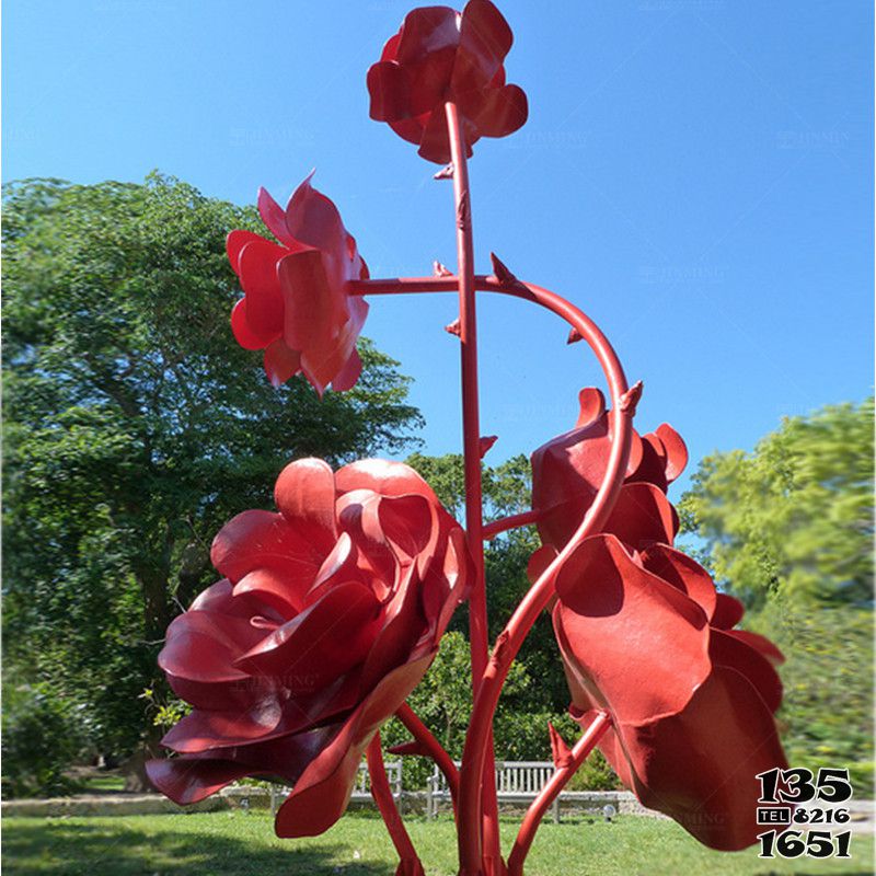 玫瑰花雕塑-不銹鋼玫瑰花雕塑 玫瑰花雕塑-不銹鋼玫瑰花雕塑高清圖片