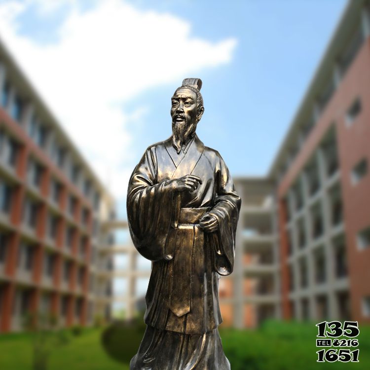 孟子雕塑-醫(yī)學(xué)院廣場(chǎng)擺放教育家孟子玻璃鋼仿銅雕像 孟子雕塑-醫(yī)學(xué)院廣場(chǎng)擺放教育家孟子玻璃鋼仿銅雕像高清圖片