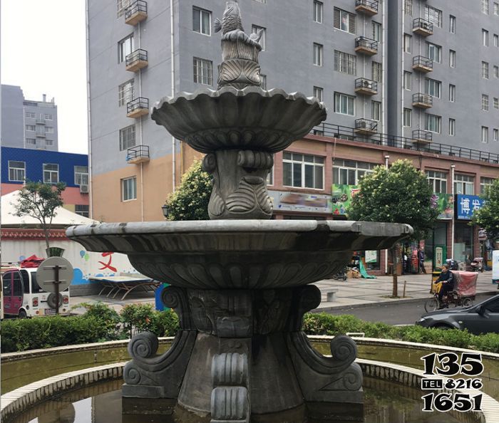 噴泉雕塑-小區步行街邊景觀仿古噴泉石雕 噴泉雕塑-小區步行街邊景觀仿古噴泉石雕高清圖片