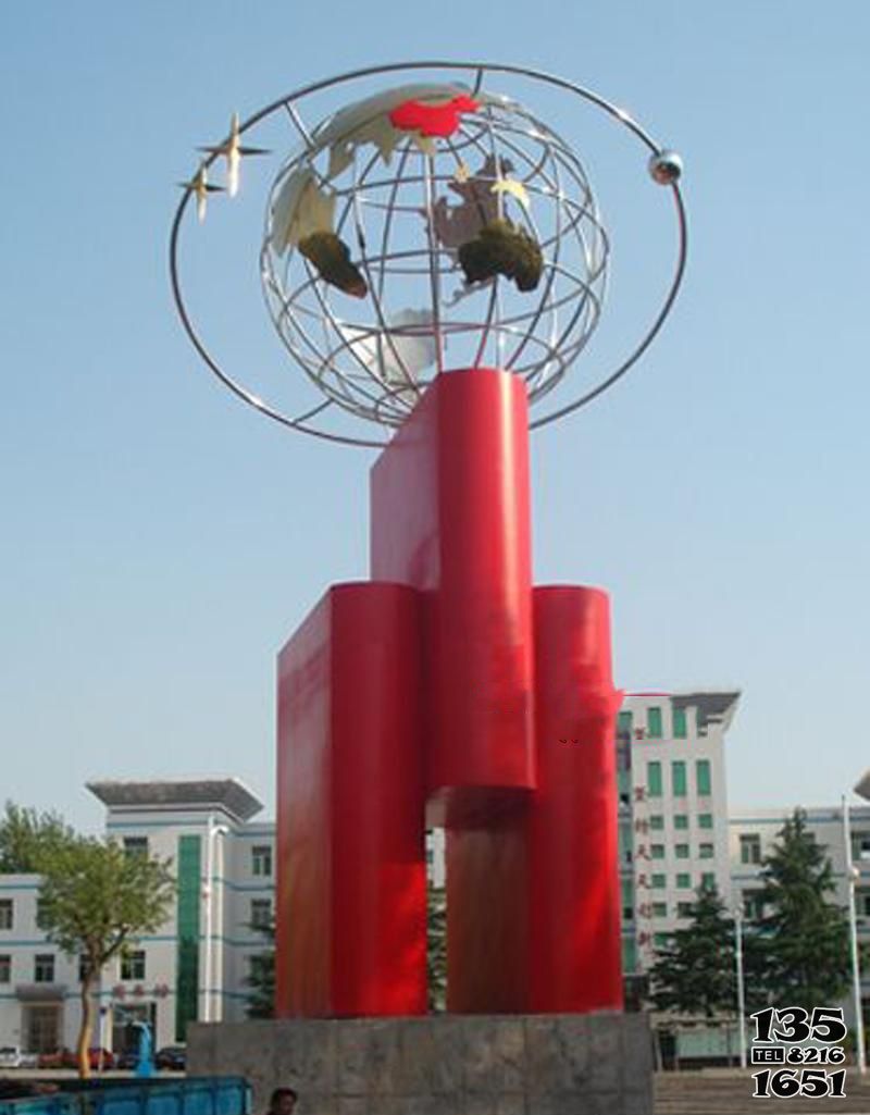 地球儀雕塑-城市創(chuàng)意不銹鋼鏤空地球儀雕塑 地球儀雕塑-城市創(chuàng)意不銹鋼鏤空地球儀雕塑高清圖片