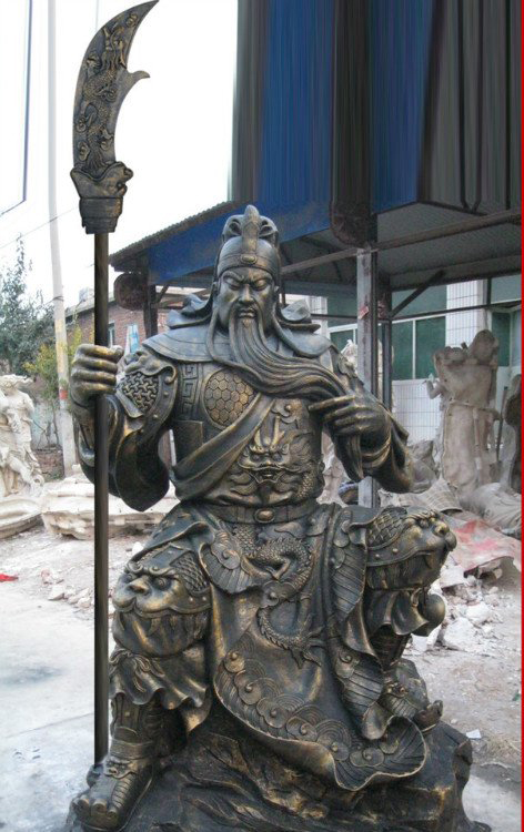 關(guān)公雕塑-戶外大型銅雕拿大刀的我財神關(guān)公雕塑 關(guān)公雕塑-戶外大型銅雕拿大刀的我財神關(guān)公雕塑高清圖片