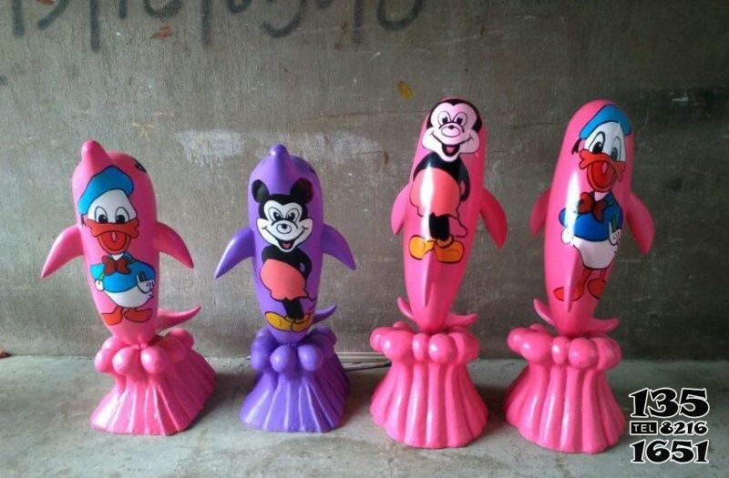 海豚雕塑-幼兒園擺放卡通玻璃鋼彩繪海豚雕塑 海豚雕塑-幼兒園擺放卡通玻璃鋼彩繪海豚雕塑高清圖片