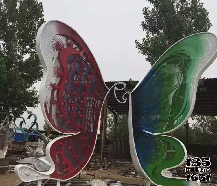 蝴蝶雕塑-創意玻璃鋼海邊蝴蝶雕塑 蝴蝶雕塑-創意玻璃鋼海邊蝴蝶雕塑高清圖片