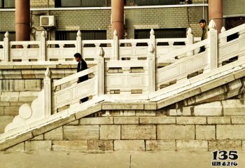 欄桿欄板雕塑-城市建筑醫院門前大理石欄桿雕塑