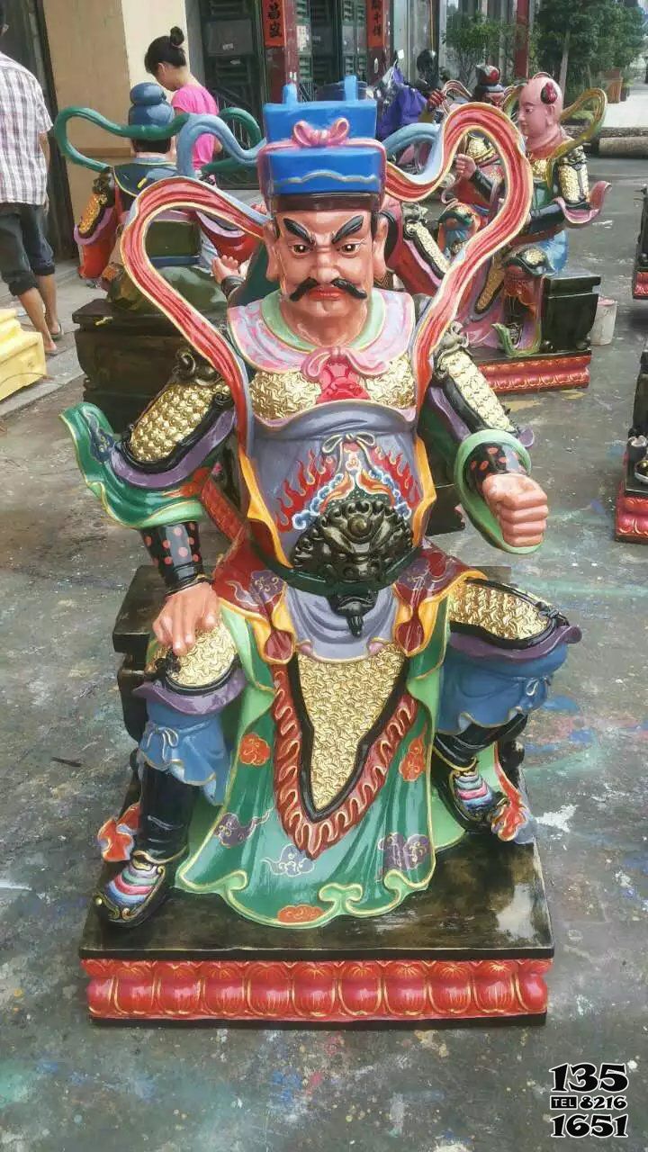 60太歲甲子雕塑-玻璃鋼彩繪大型寺廟人物景觀太歲雕塑 60太歲甲子雕塑-玻璃鋼彩繪大型寺廟人物景觀太歲雕塑高清圖片