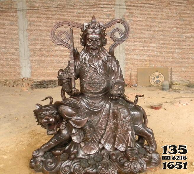 財神雕塑-武財神趙公明銅雕寺廟財神雕塑 財神雕塑-武財神趙公明銅雕寺廟財神雕塑高清圖片